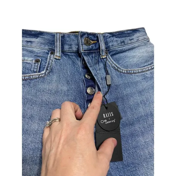 NWT The Rails Beachwood Bermuda Jean Shorts-sz 24