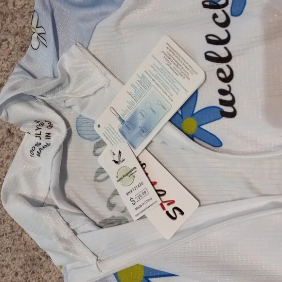 NWT WELLCLS biking set with moisture-wicking COOL MAX technology, $80.00…
