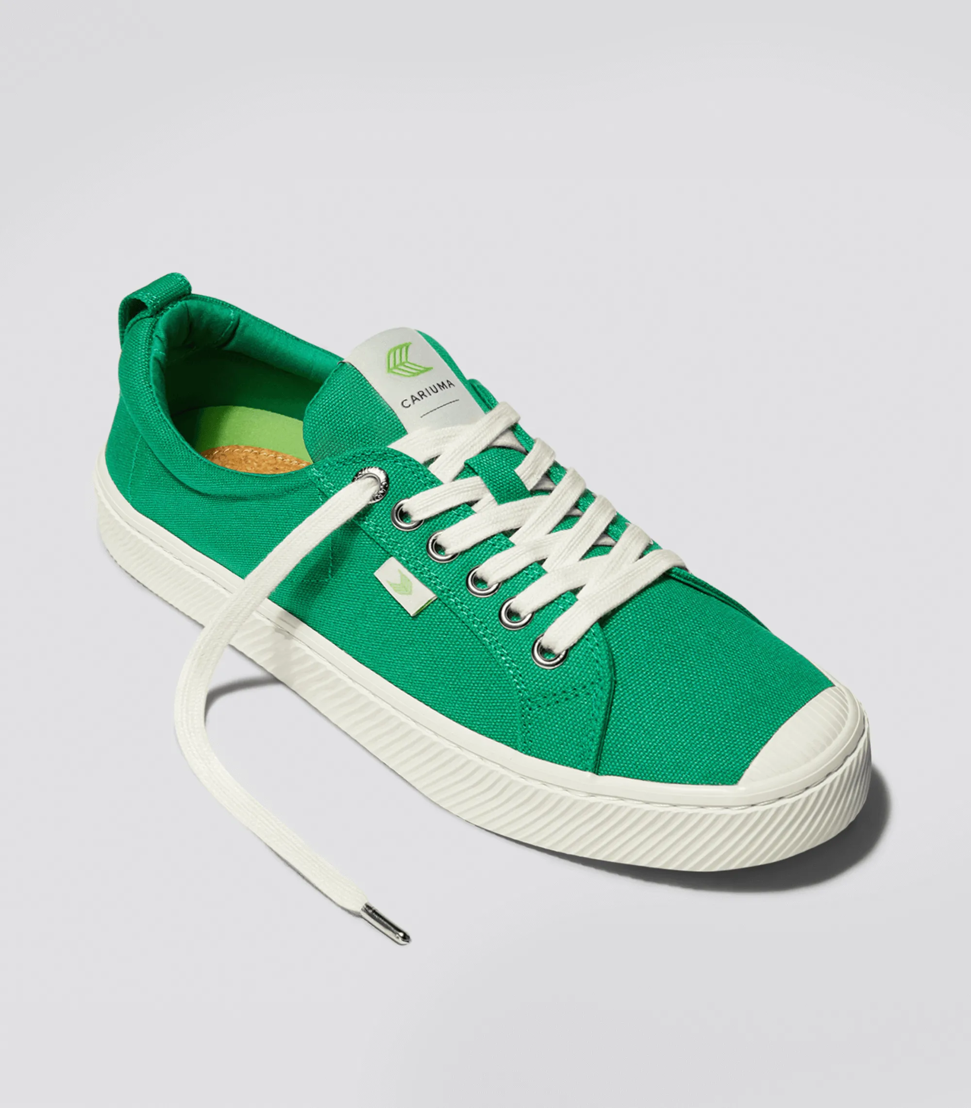 OCA Low Green Canvas Sneaker Women