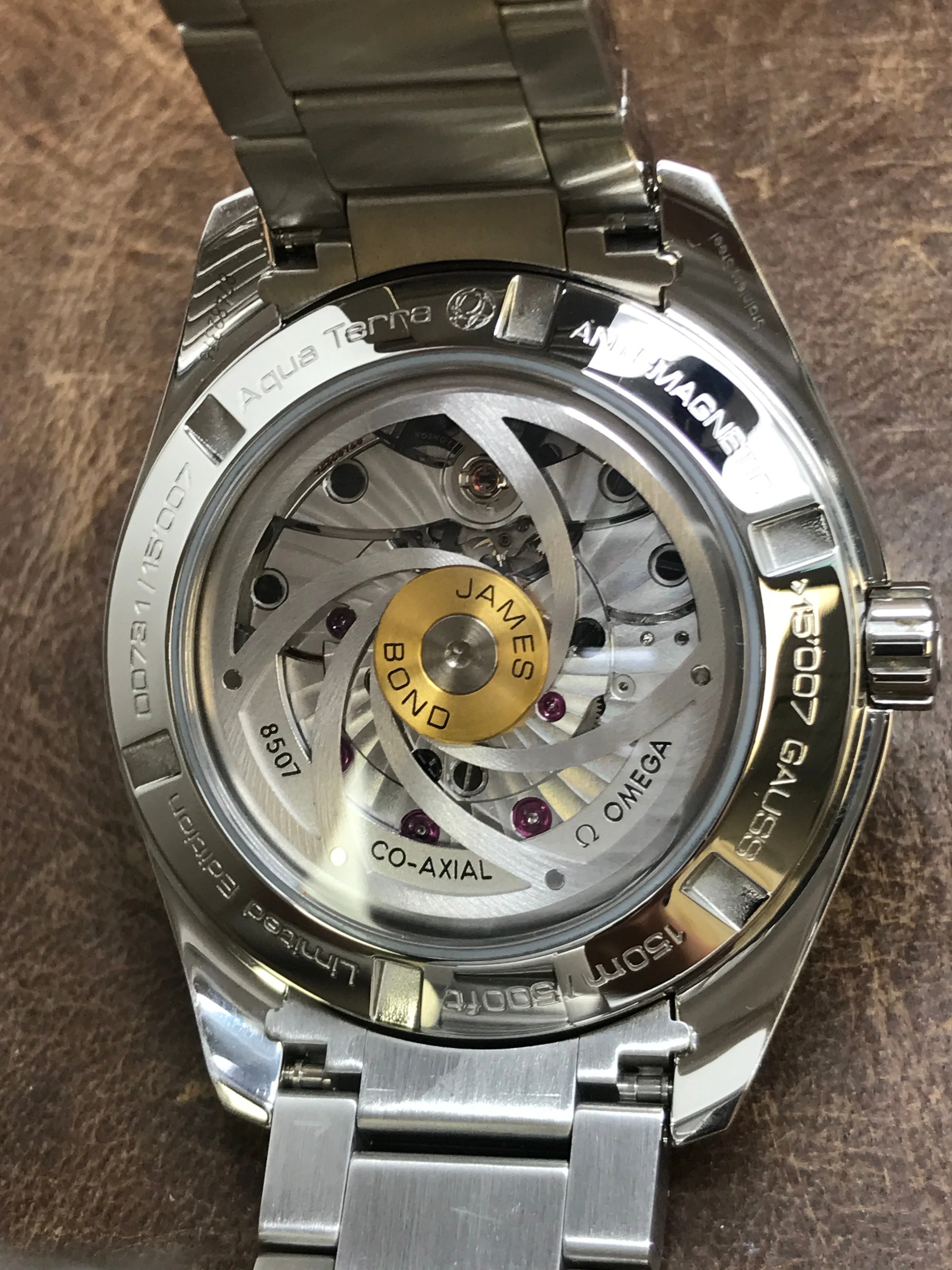 Omega Seamaster Aqua Terra James Bond Spectre 231.10.42.21.03.004 Blue Dial Automatic Men's Watch