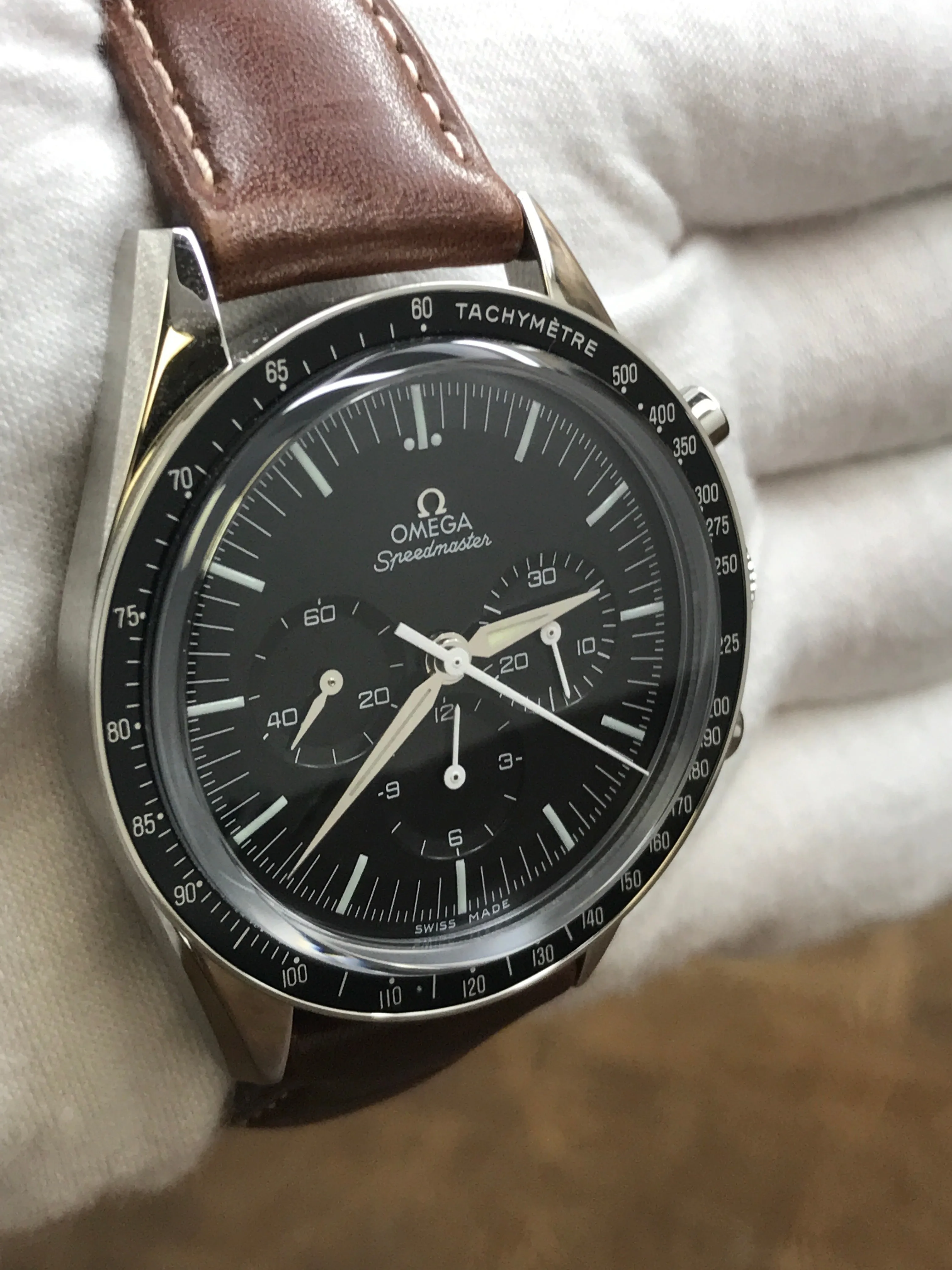 Omega Speedmaster Moonwatch First Omega In Space 311.32.40.30.01.001 Black Dial Manual Wind Men's Watch