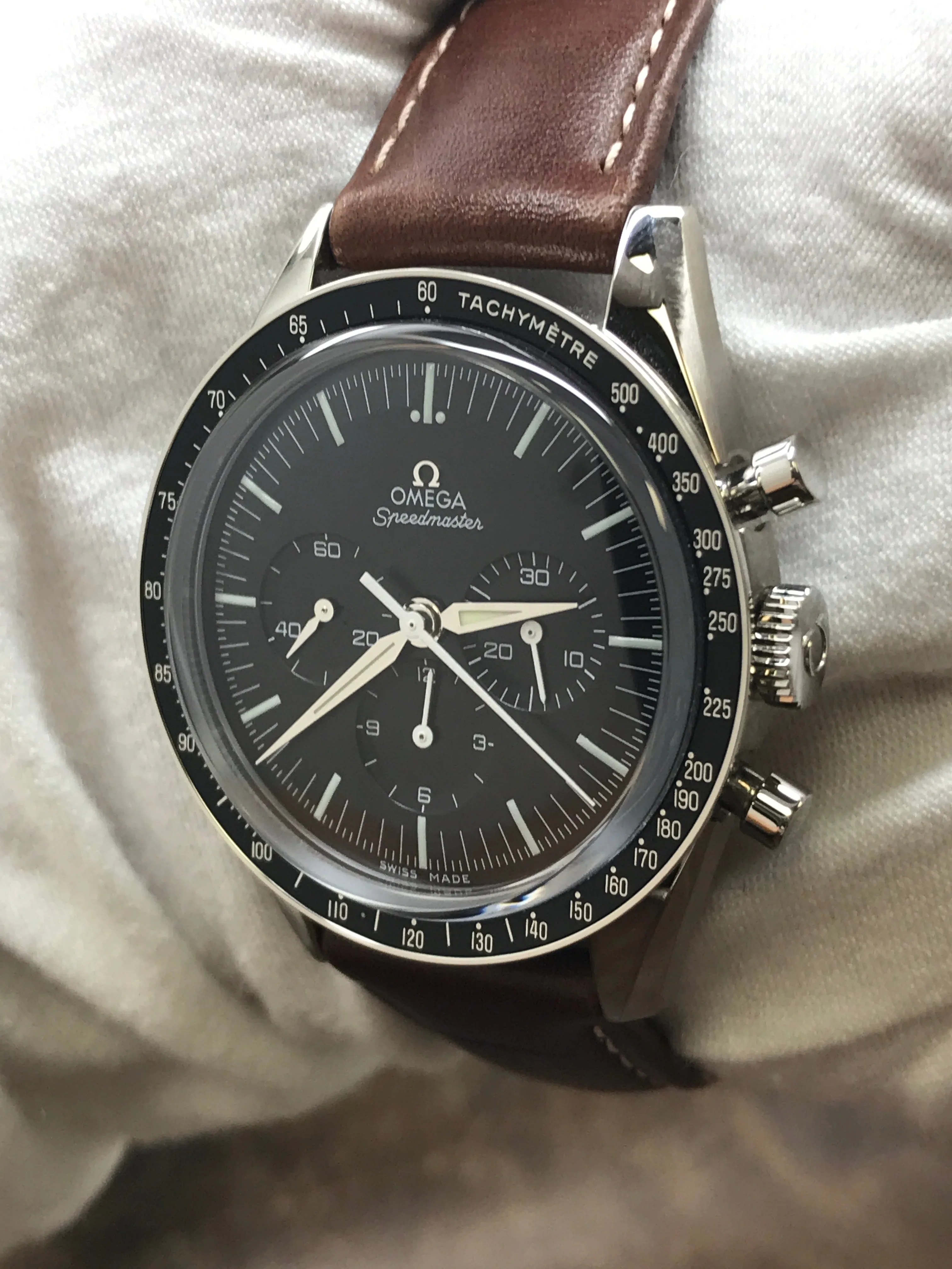 Omega Speedmaster Moonwatch First Omega In Space 311.32.40.30.01.001 Black Dial Manual Wind Men's Watch