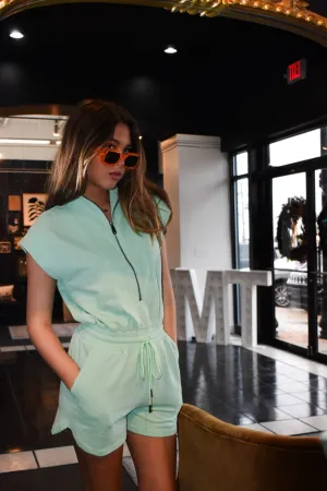 On The Go Zip Up Romper