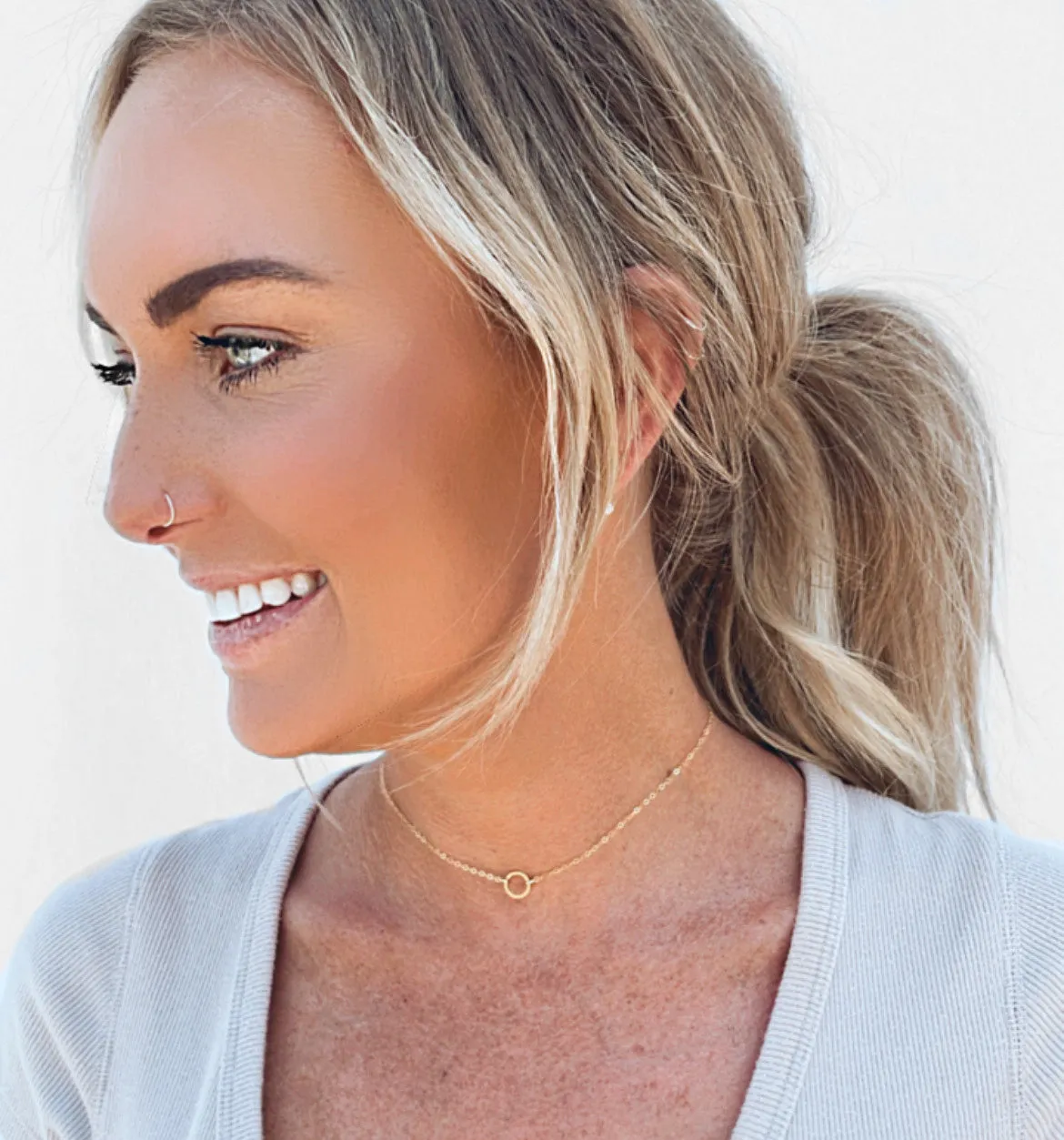 Open Circle Choker