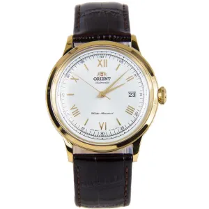 Orient FAC00007W0 AC00007W Bambino Gold Case Leather Band Watch