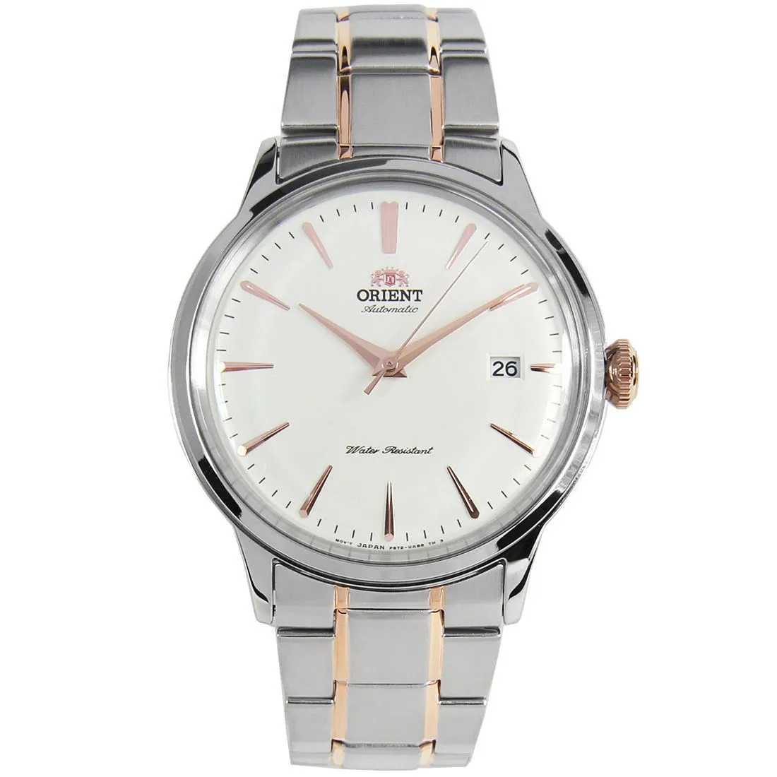Orient Mechanical Bambino RA-AC0004S RA-AC0004S10B Two Tone Dress Watch