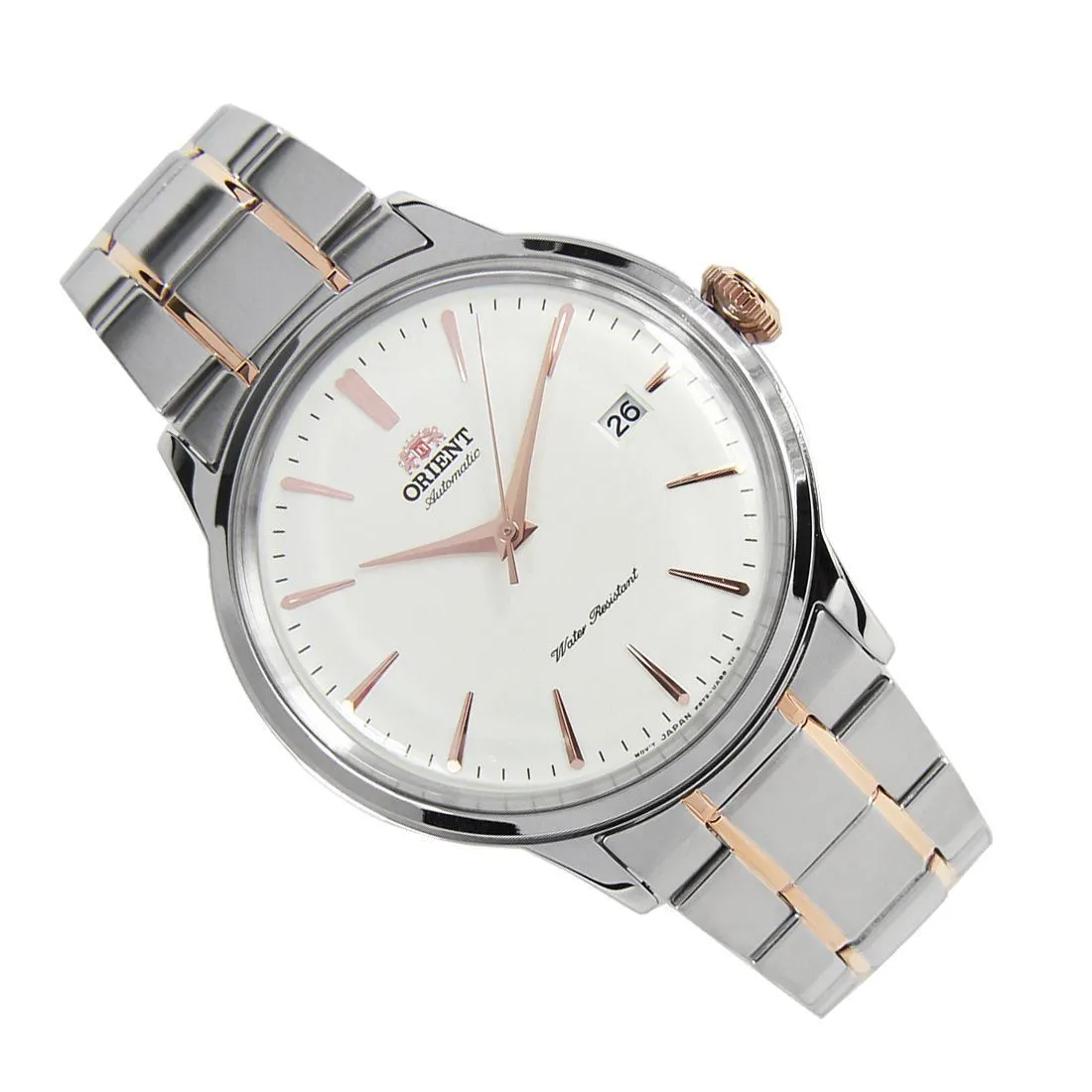 Orient Mechanical Bambino RA-AC0004S RA-AC0004S10B Two Tone Dress Watch