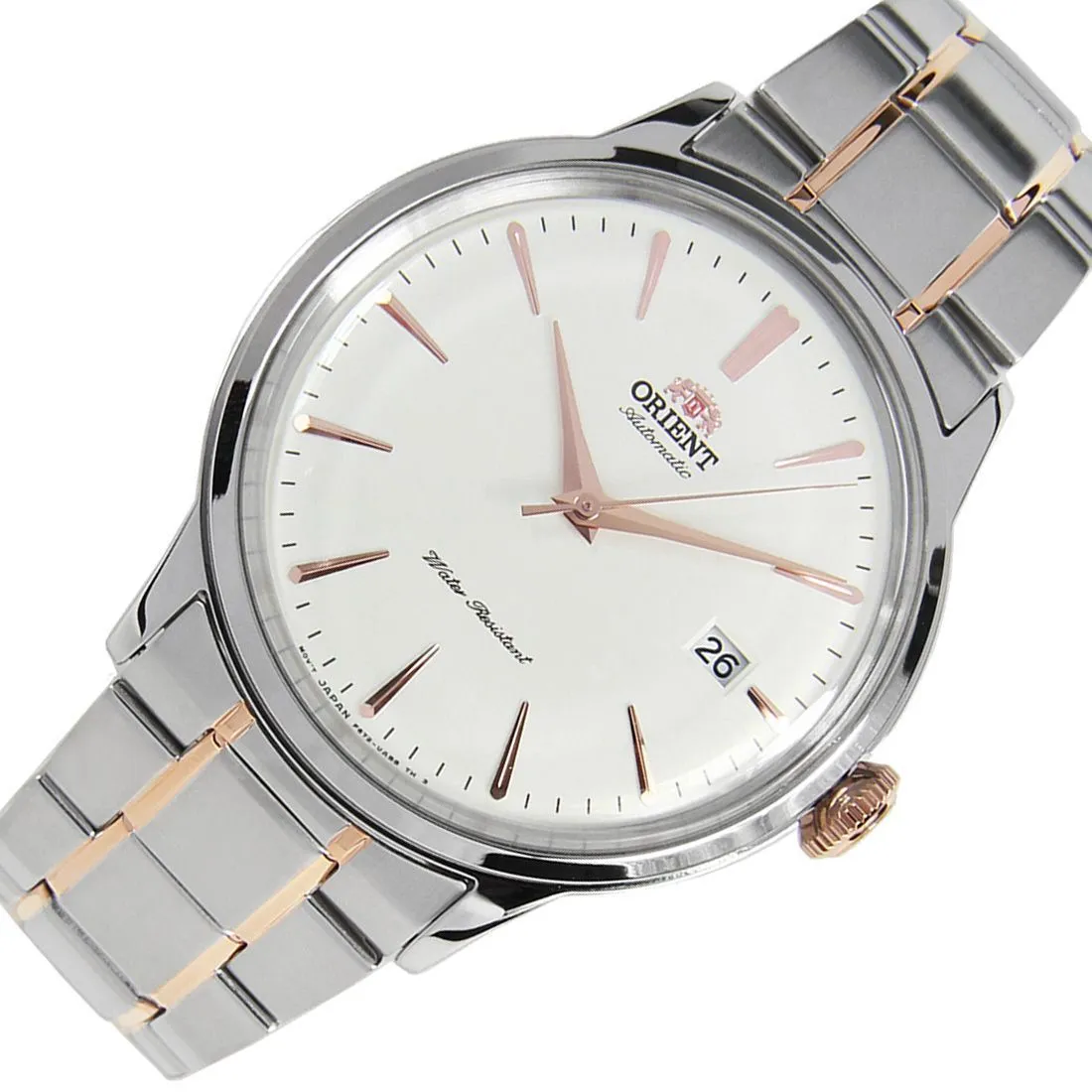Orient Mechanical Bambino RA-AC0004S RA-AC0004S10B Two Tone Dress Watch