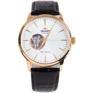 Orient Mechanical Esteem II Leather FAG02002W0 AG02002W Open Heart Dial Watch
