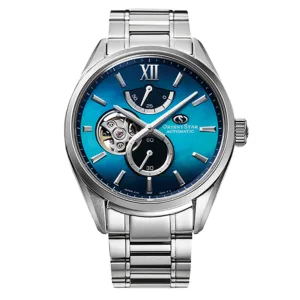 Orient Star RE-BY0004A M34 F7 Semi Skeleton Blue Dial Mother of Pearl Watch