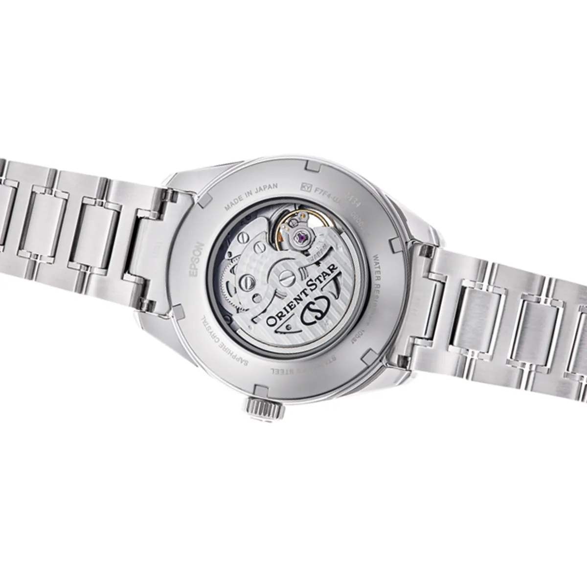 Orient Star RE-BY0004A M34 F7 Semi Skeleton Blue Dial Mother of Pearl Watch