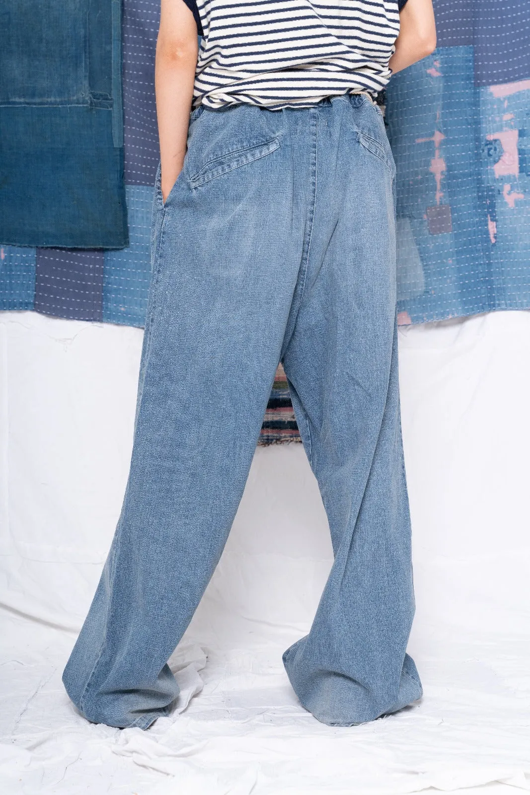P73 Flare Pleated Japanese Selvedge Denim