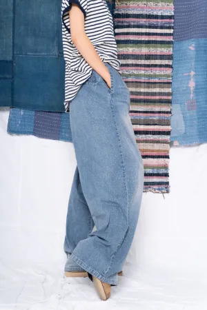 P73 Flare Pleated Japanese Selvedge Denim
