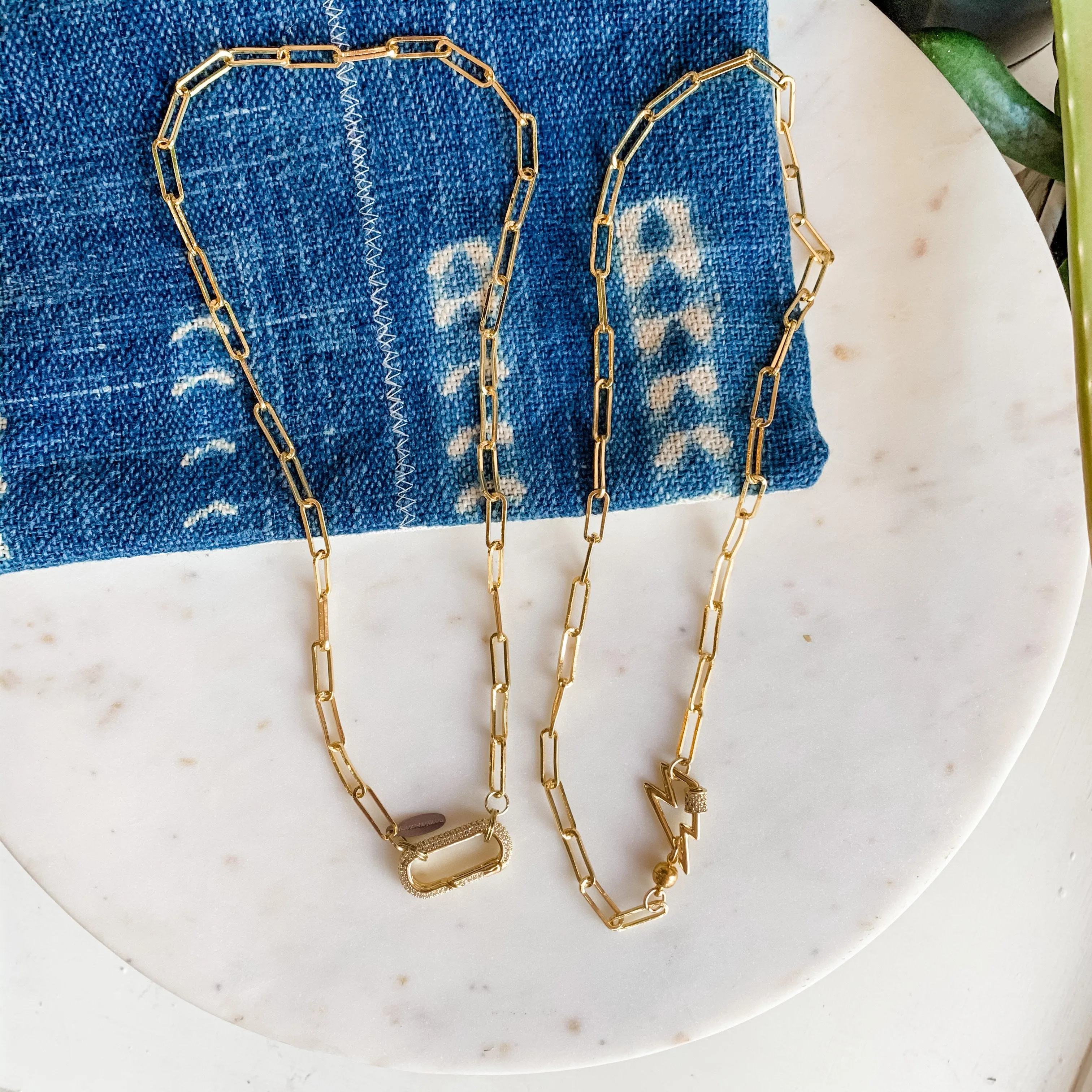 Paperclip Collarbone Statement Necklace