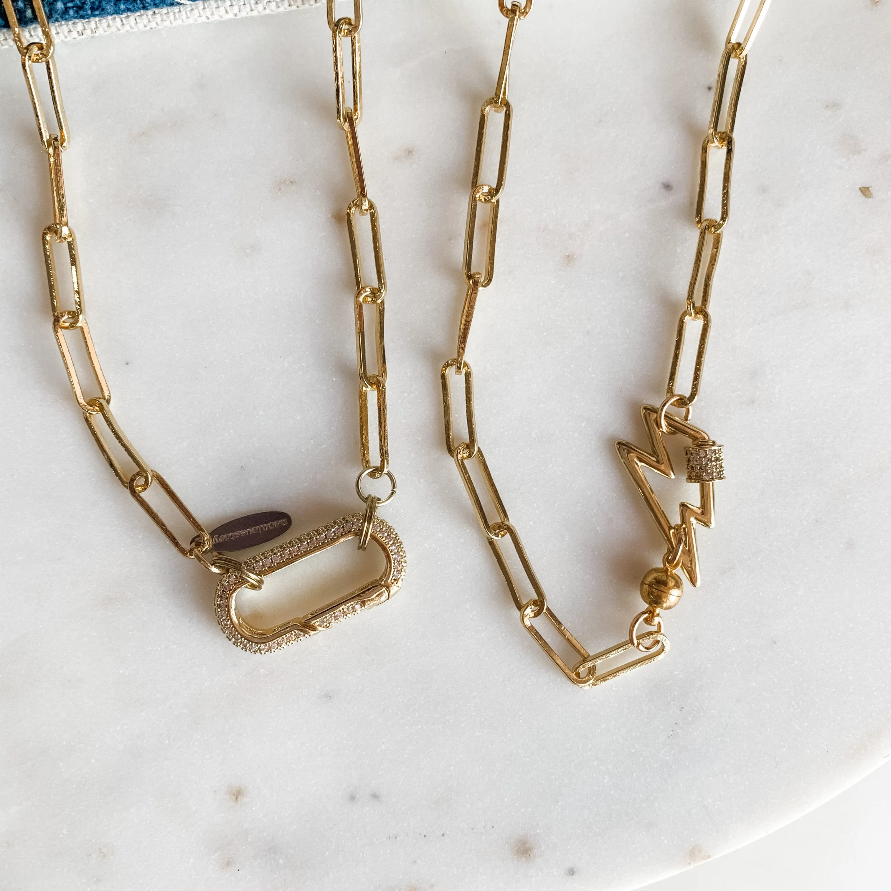 Paperclip Collarbone Statement Necklace