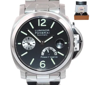 PAPERS MINT Panerai PAM 126 Luminor Stainless Automatic 40MM Watch Steel Box