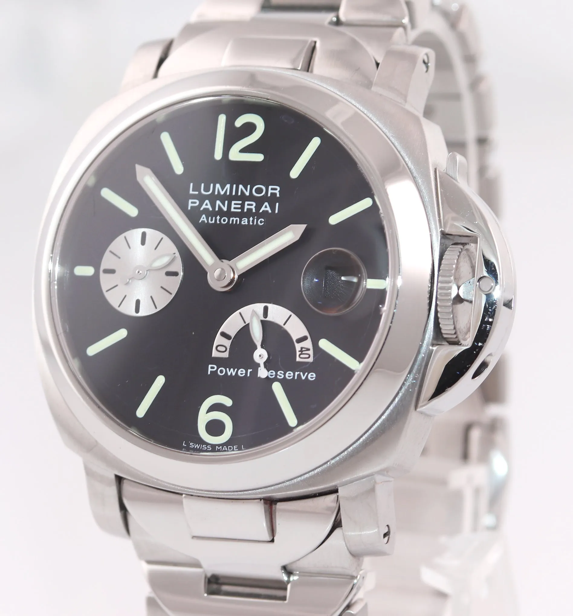 PAPERS MINT Panerai PAM 126 Luminor Stainless Automatic 40MM Watch Steel Box