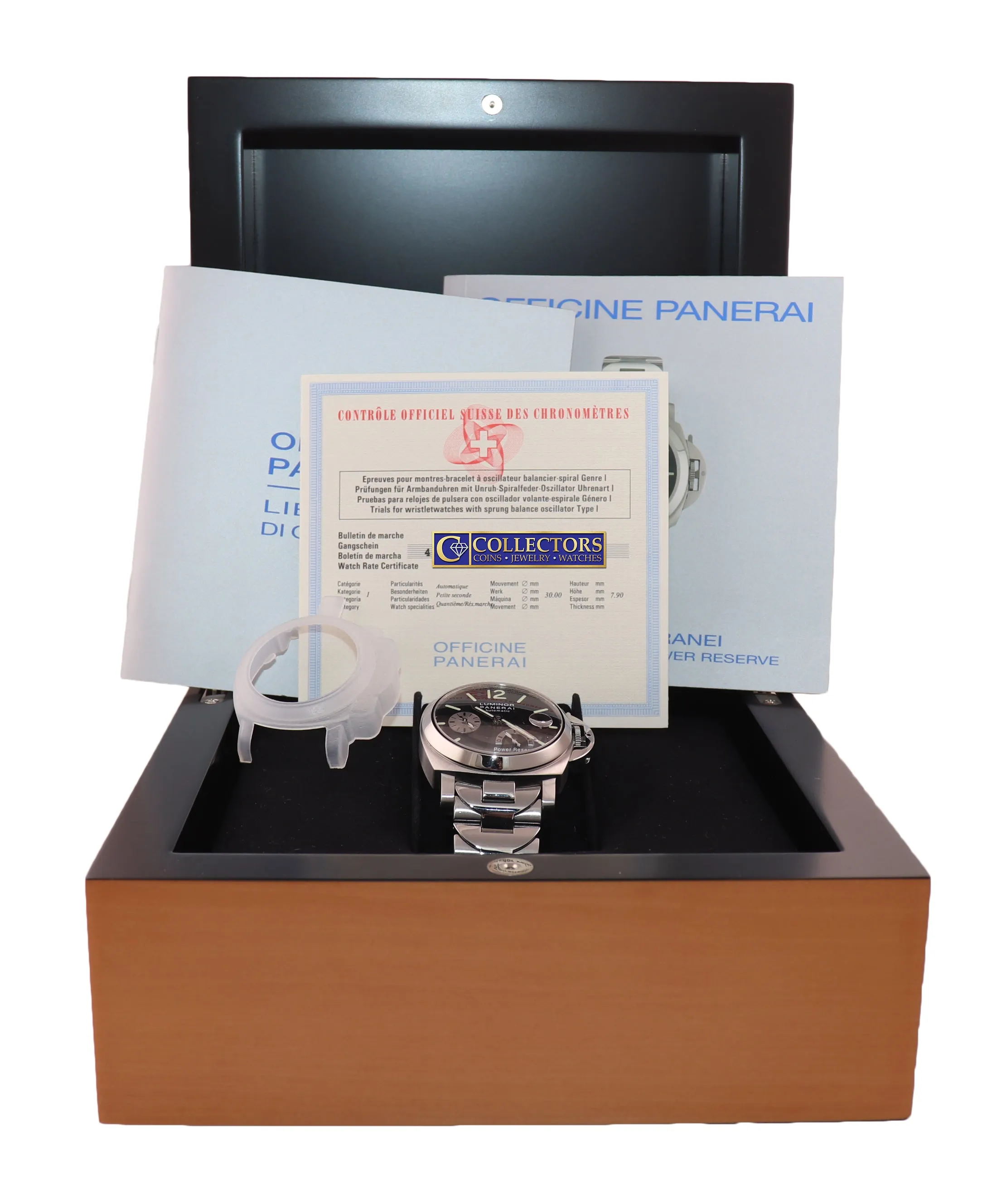PAPERS MINT Panerai PAM 126 Luminor Stainless Automatic 40MM Watch Steel Box