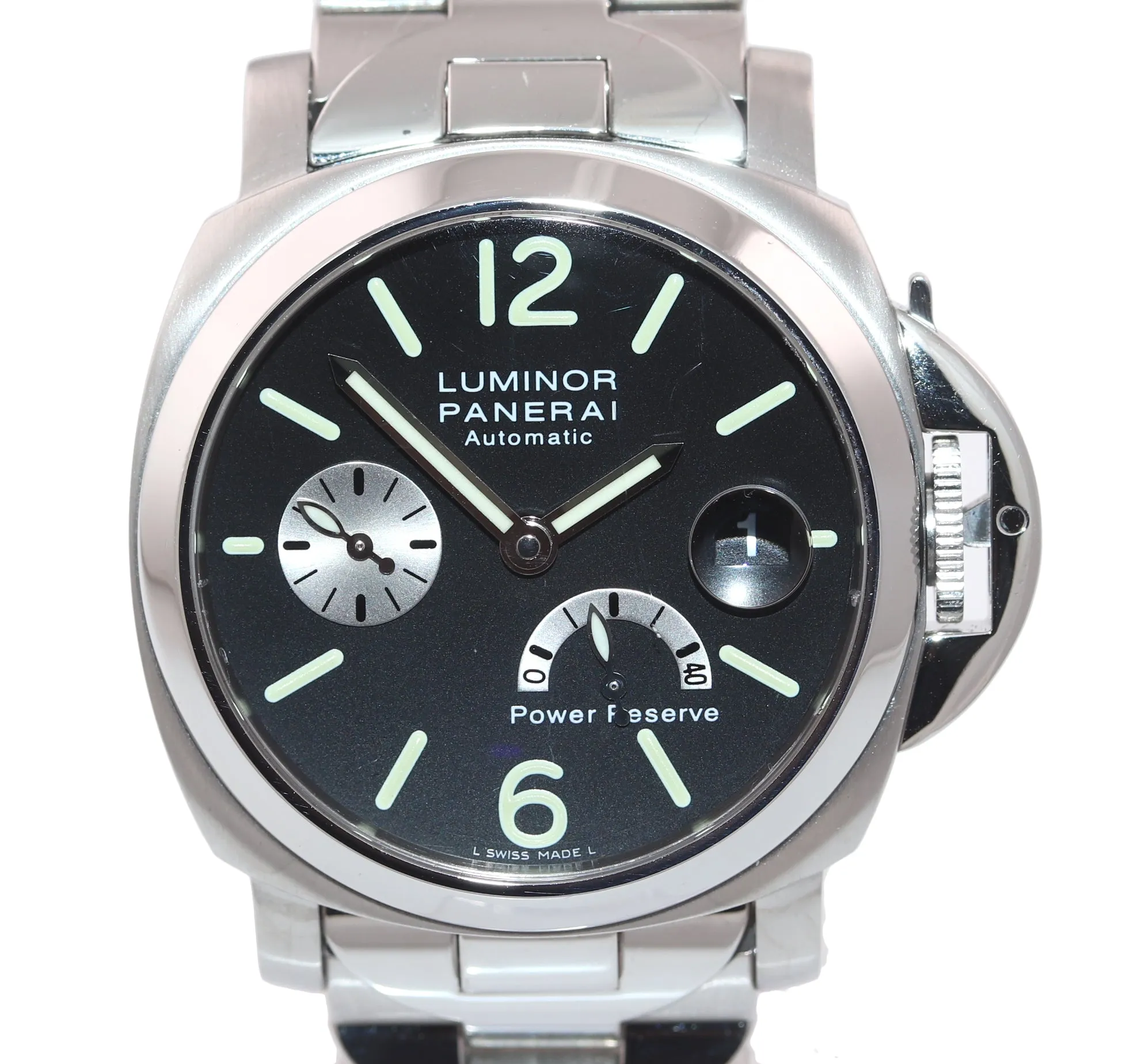 PAPERS MINT Panerai PAM 126 Luminor Stainless Automatic 40MM Watch Steel Box
