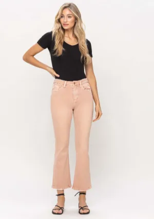 Parker High Rise Kick Flare Denim Jeans in Tickle