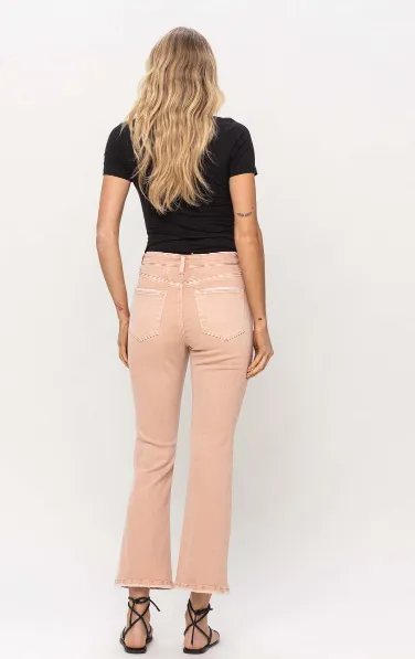 Parker High Rise Kick Flare Denim Jeans in Tickle