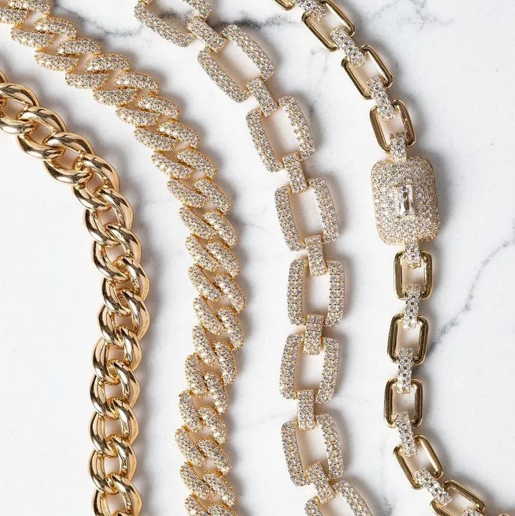 Pavé Chain Link Choker