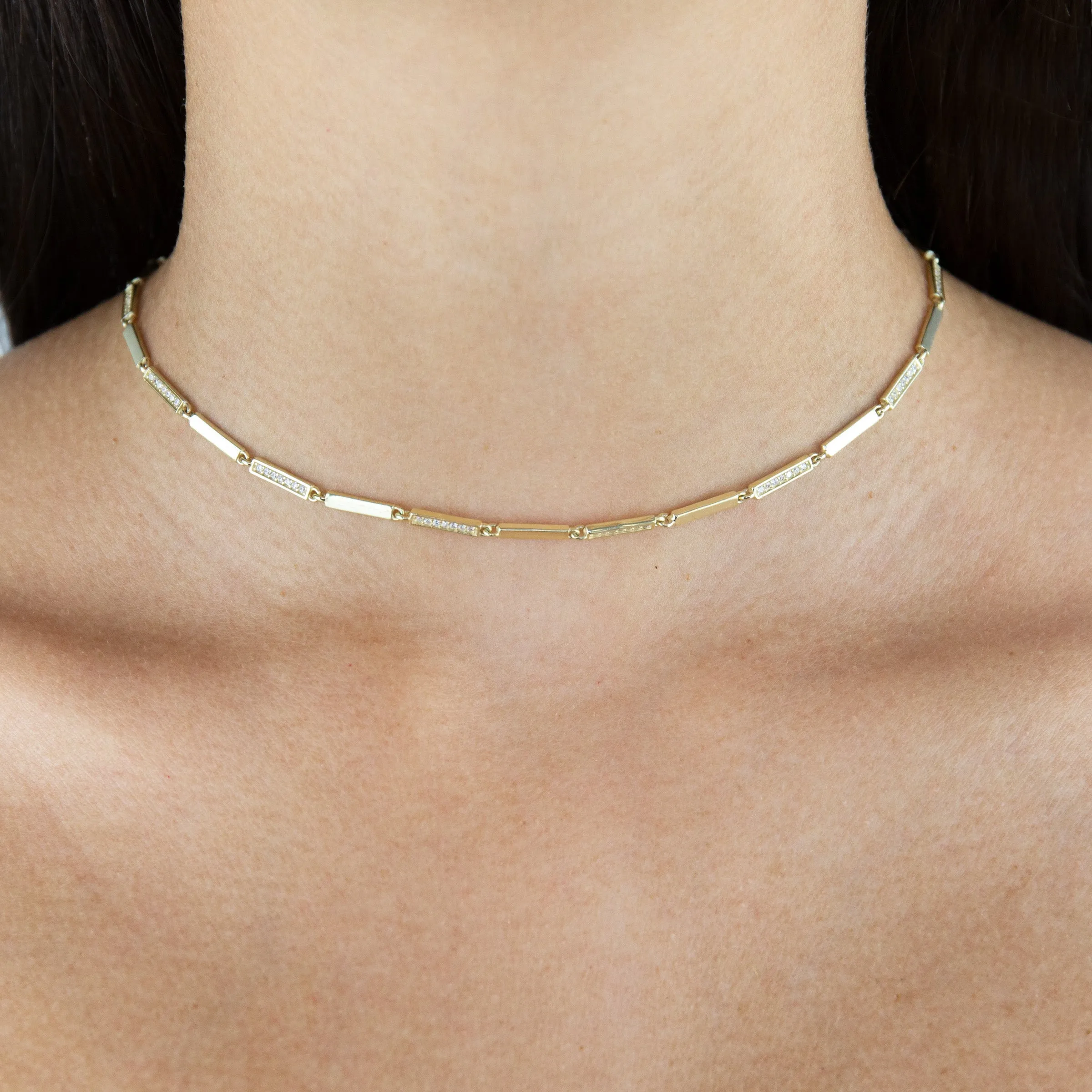 Pavé X Solid Choker
