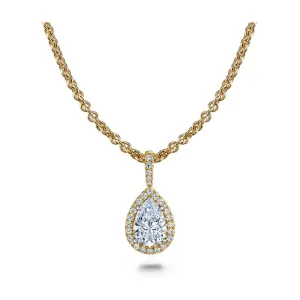 Pear Shaped Diamond Necklace