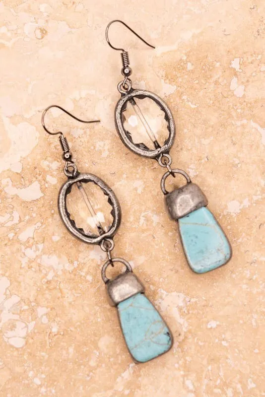 Pica Boho Stone Earrings - Jade Liv Rock