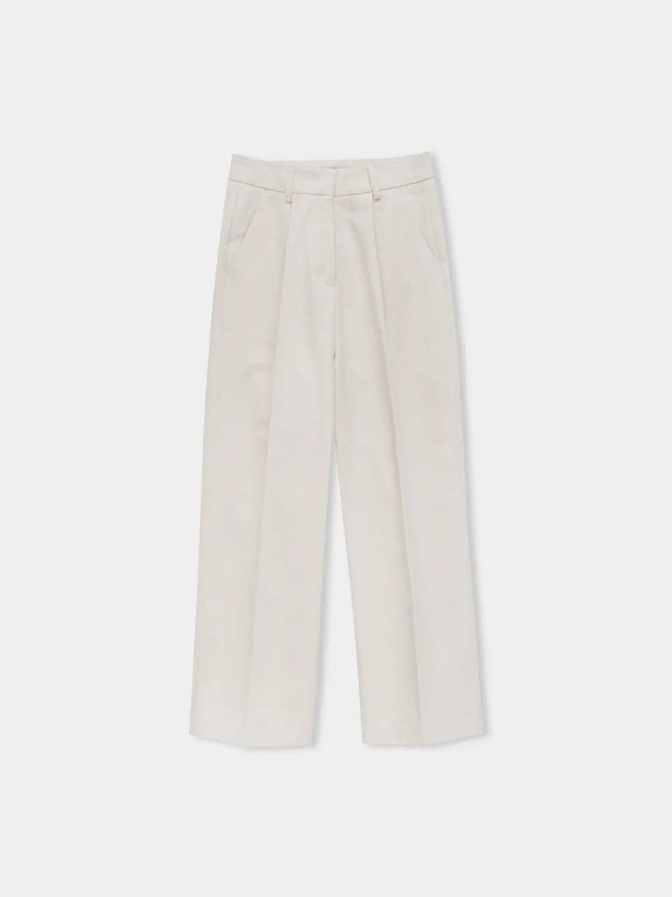 Pleated Cotton Chino