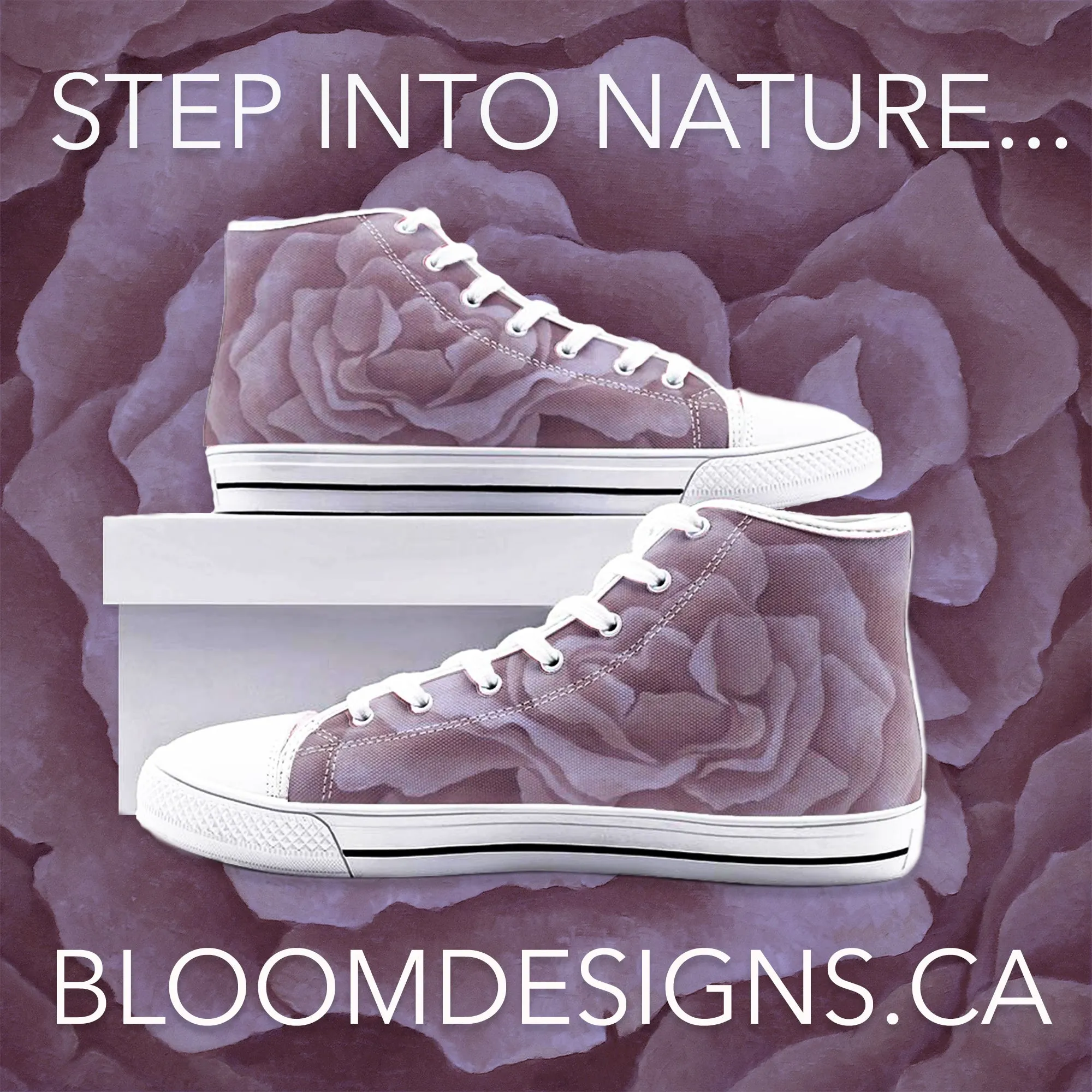 Plum Rose High-top Sneakers