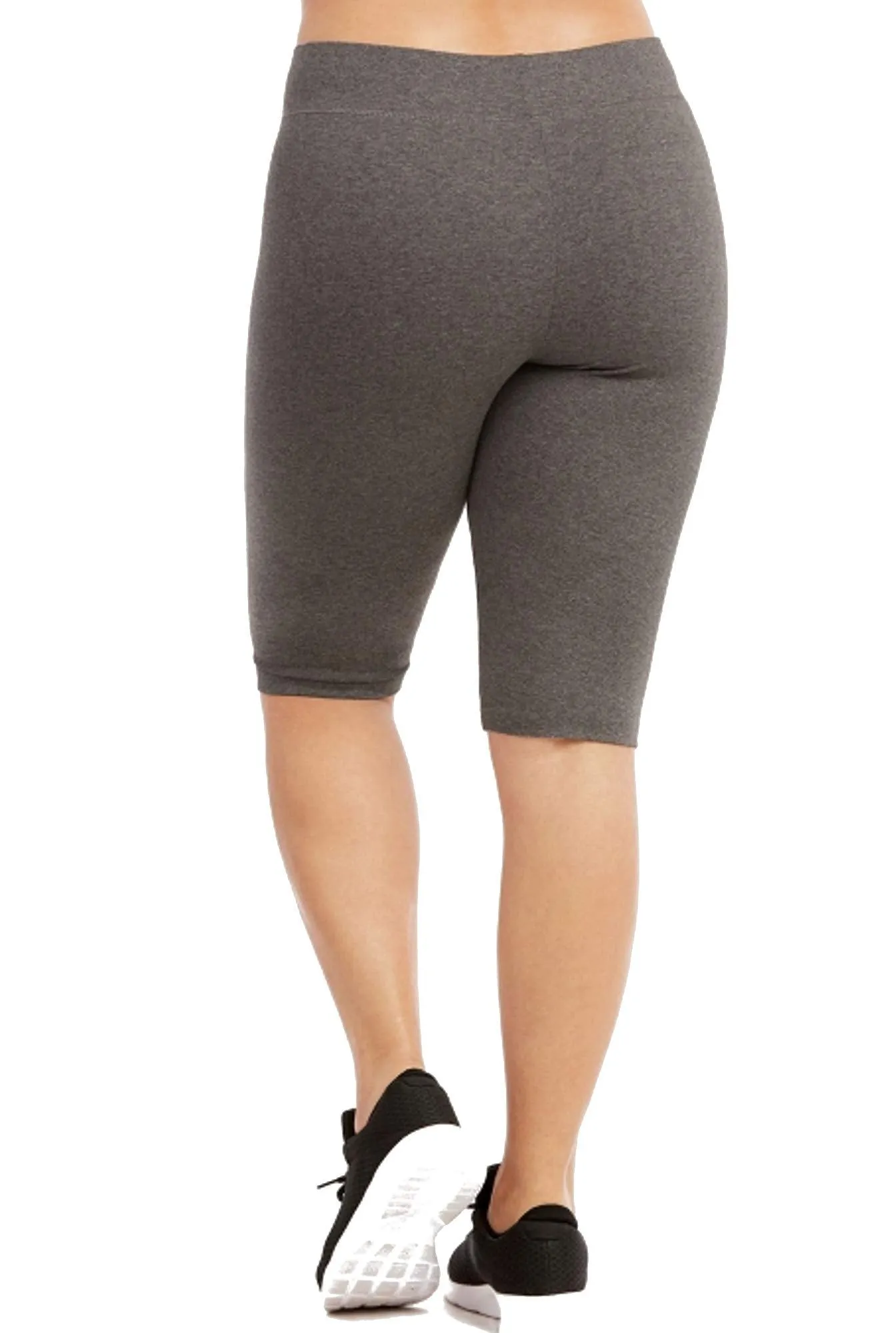 Popular Womens Bike Shorts Plus Size - Cotton Biker Shorts. Bermuda Long Shorts for Women. Great Gym, Workout & Yoga Shorts,