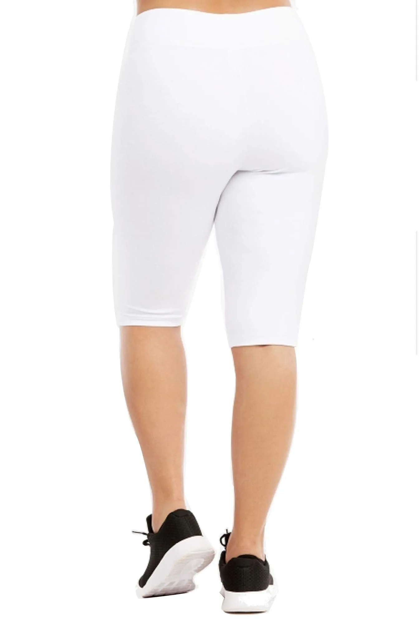 Popular Womens Bike Shorts Plus Size - Cotton Biker Shorts. Bermuda Long Shorts for Women. Great Gym, Workout & Yoga Shorts,