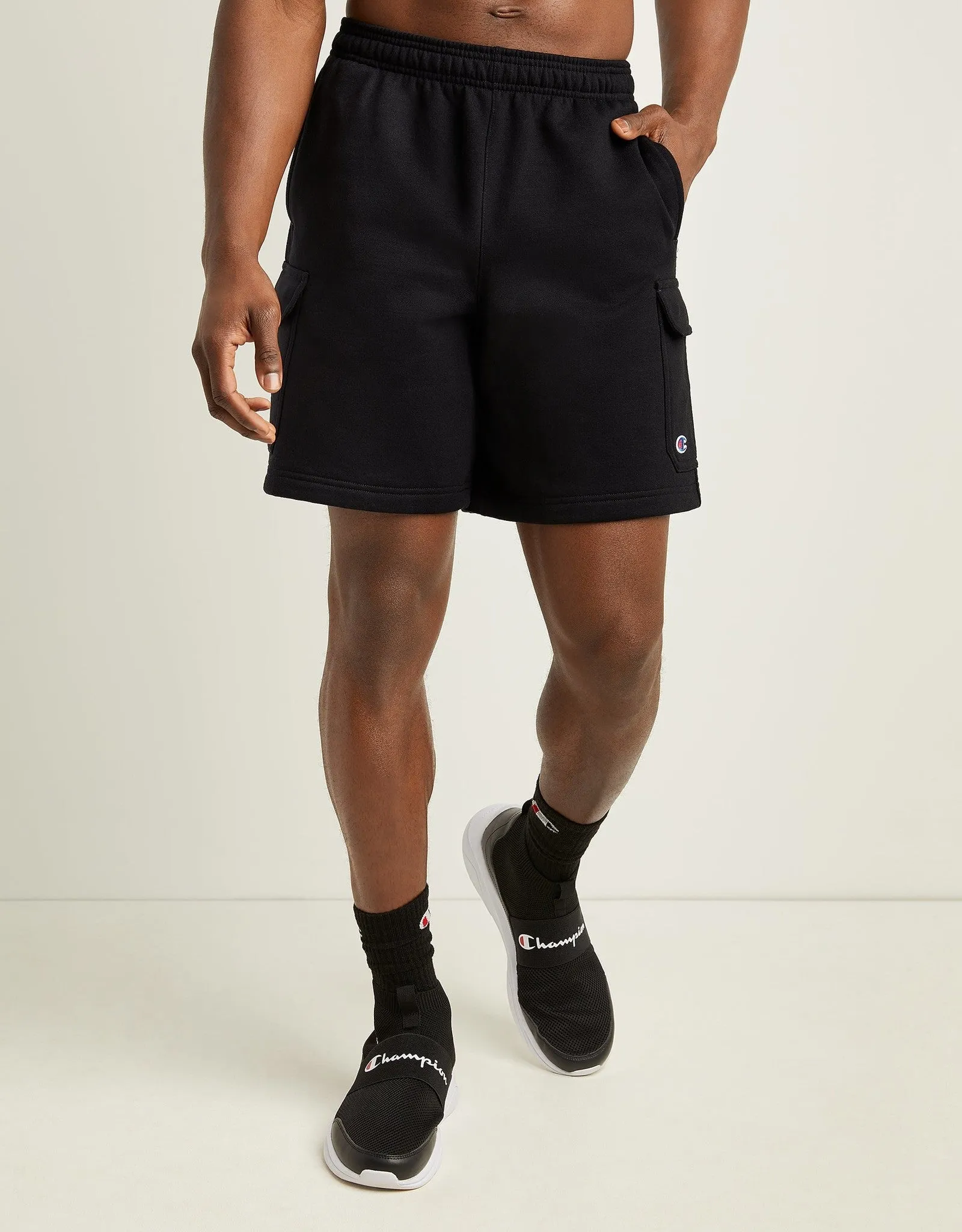 POWERBLEND FLEECE CARGO SHORTS 8" MEN'S