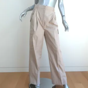 Prada Panama Cargo Pants Beige Cotton-Blend Size 42