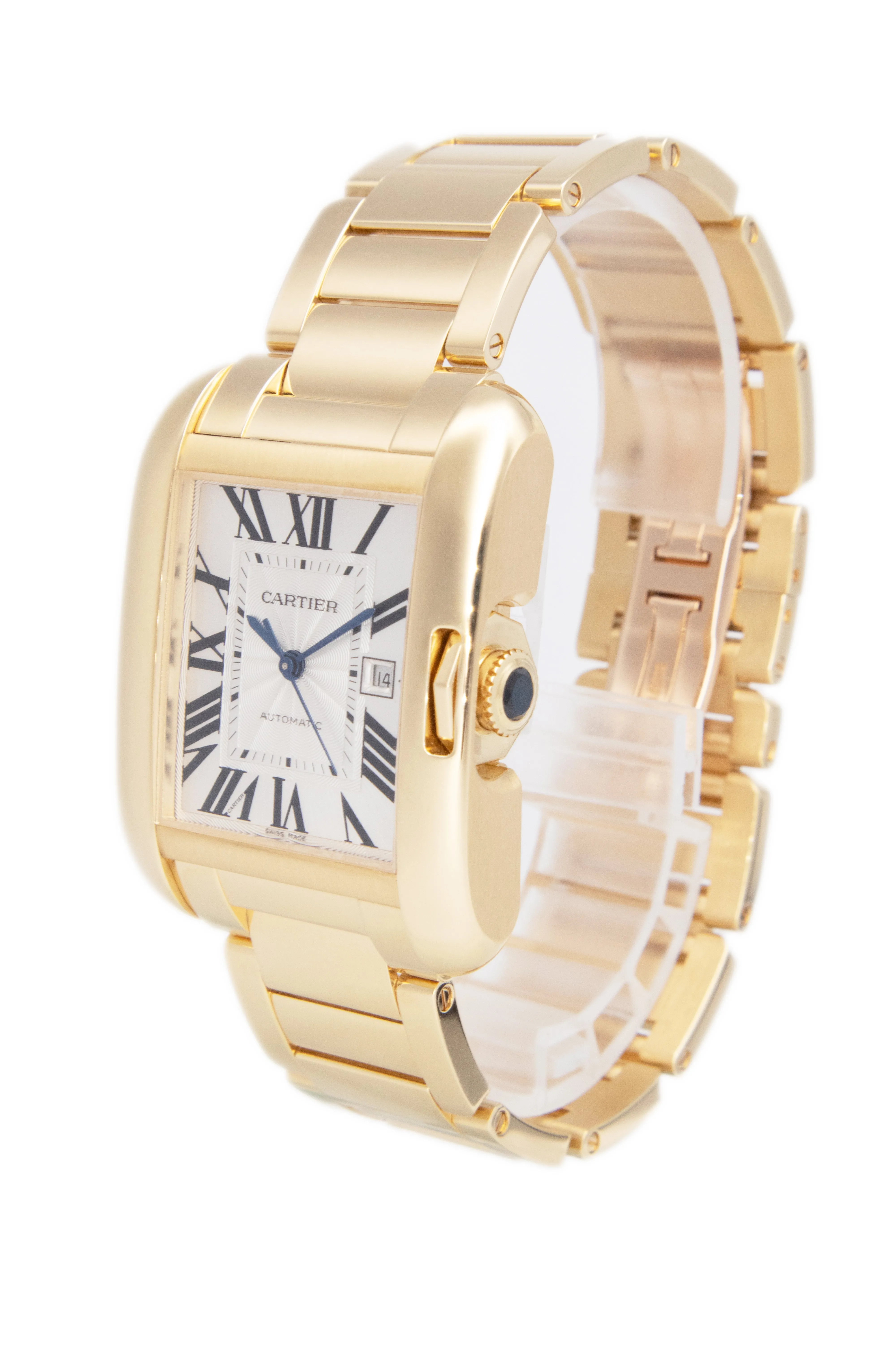 Pre-Owned 18k Yellow Gold Cartier Tank Anglaise - W5310015