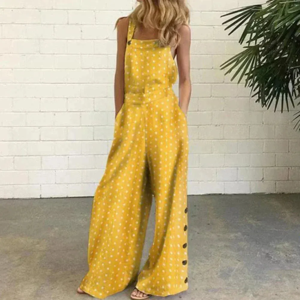 Print jumpsuits
