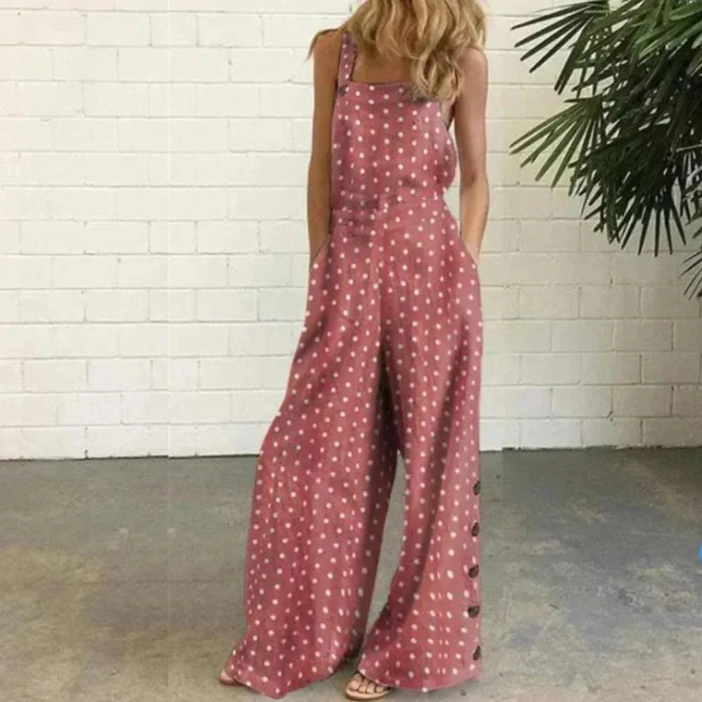 Print jumpsuits