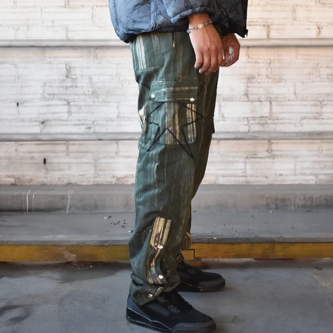 Quasar Acid Cargo Pants - Green