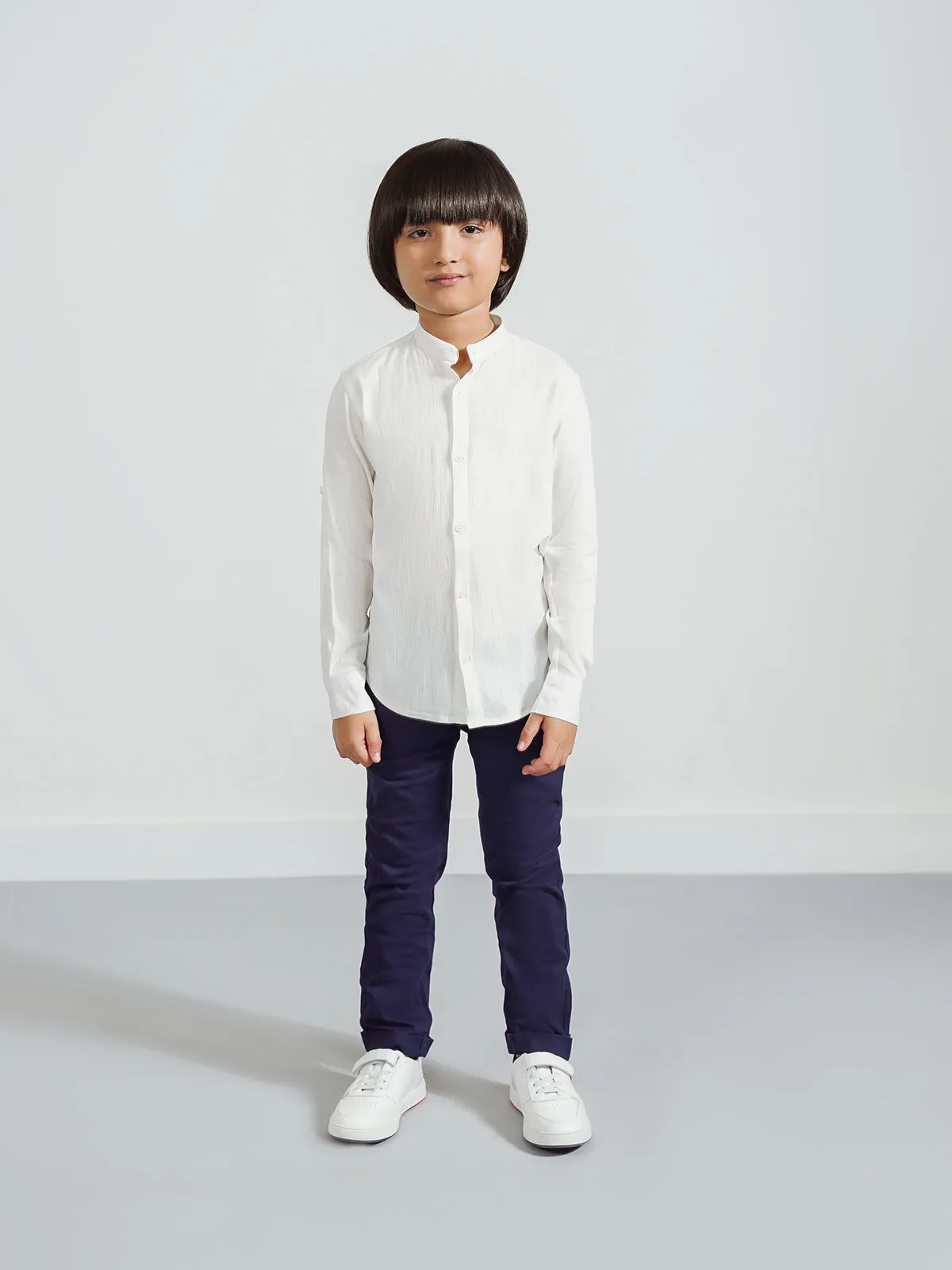 "CHIAKI" Slim Fit Twill Chinos