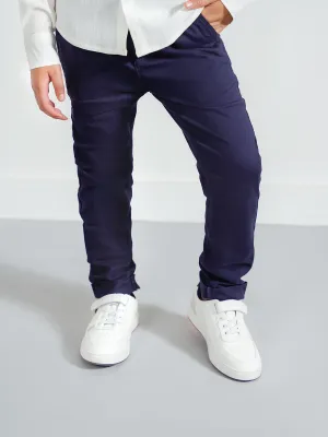 "CHIAKI" Slim Fit Twill Chinos