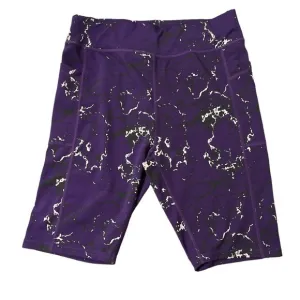 RAG Purple Pockets Bike Shorts Size 2XL EUC #1963