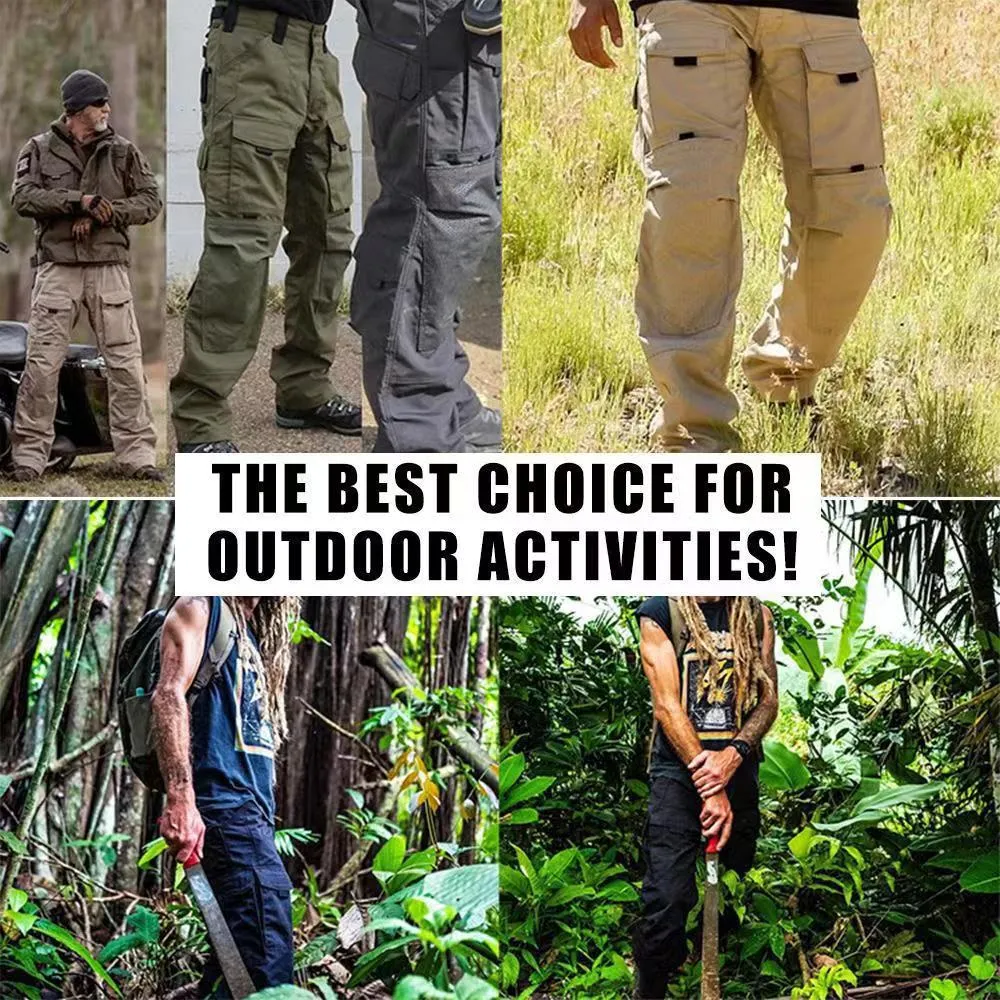 Raider Tactical Pants Black Cargo Pants with Muti-Pockets
