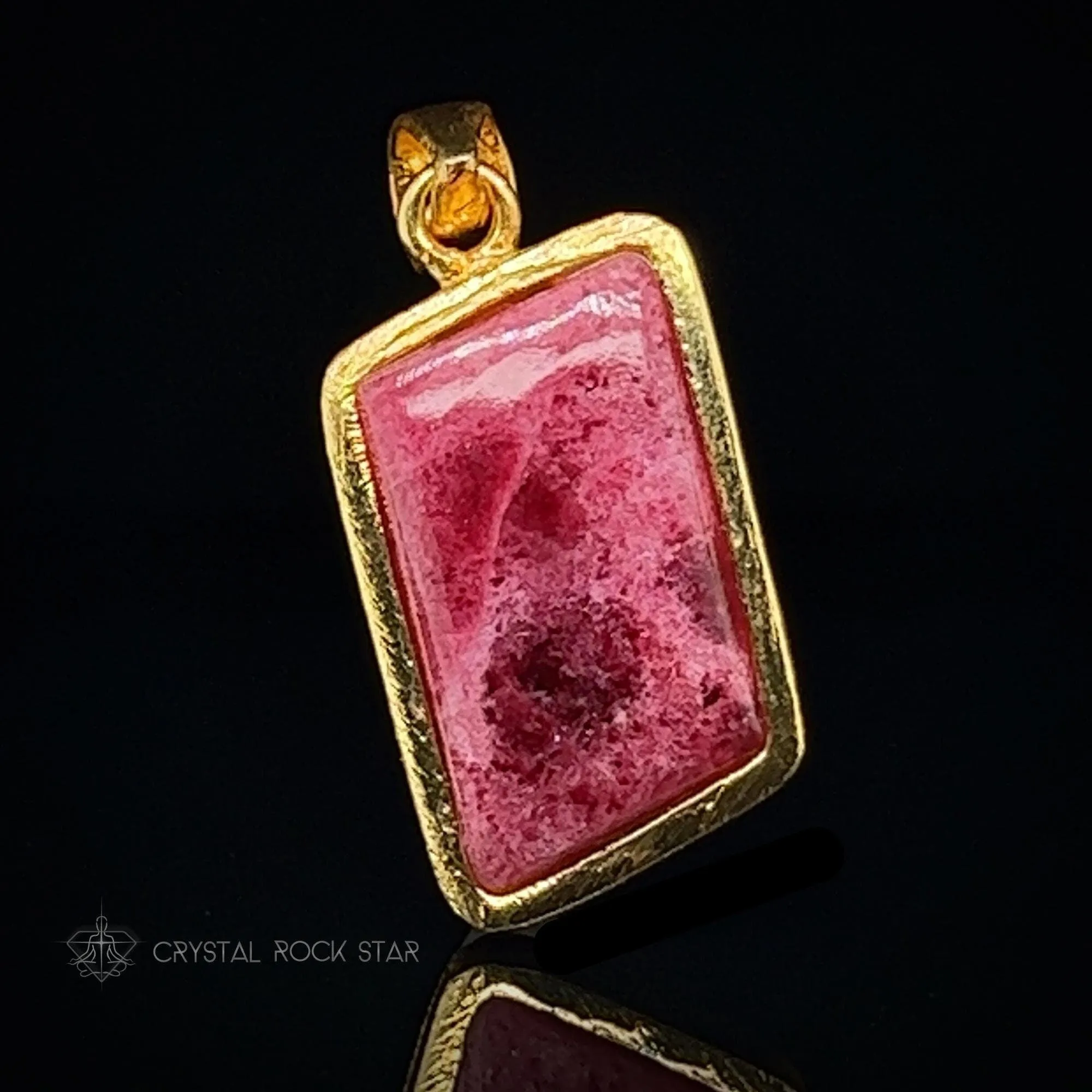 Rare Tugtupite Color Change Crystal Pendant