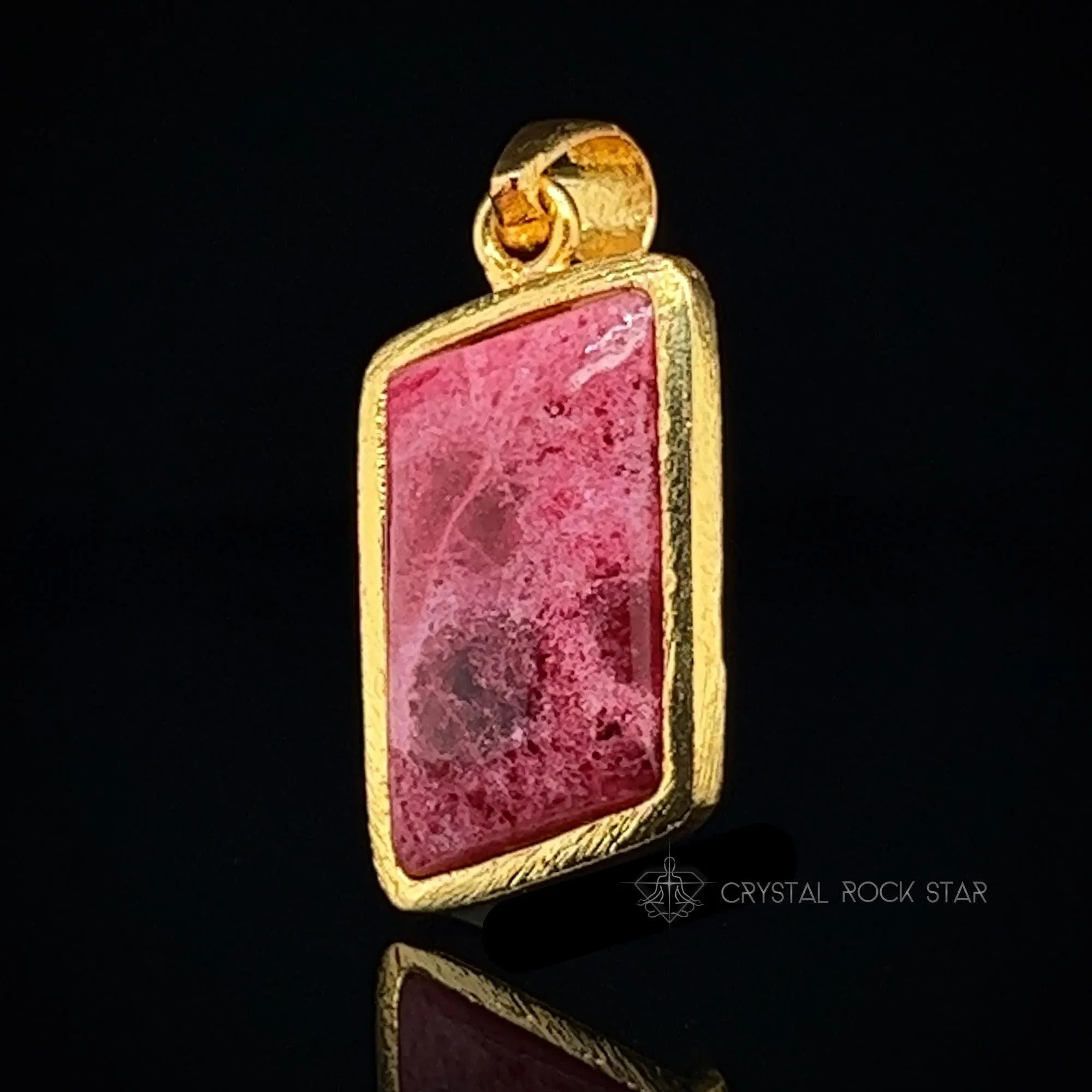 Rare Tugtupite Color Change Crystal Pendant