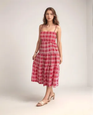 Red Checkered Dress