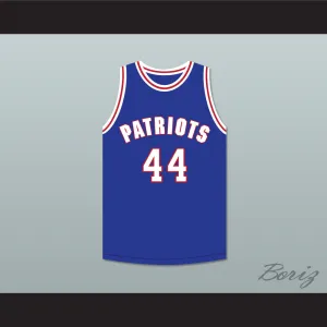Reggie Reynolds 44 Will Foster High School Patriots Blue Basketball Jersey The Red Sneakers 2