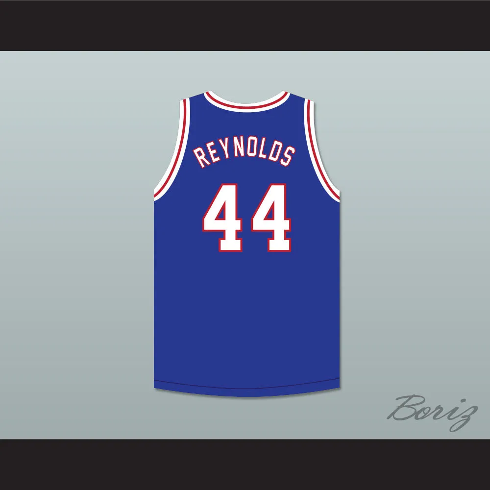 Reggie Reynolds 44 Will Foster High School Patriots Blue Basketball Jersey The Red Sneakers 2