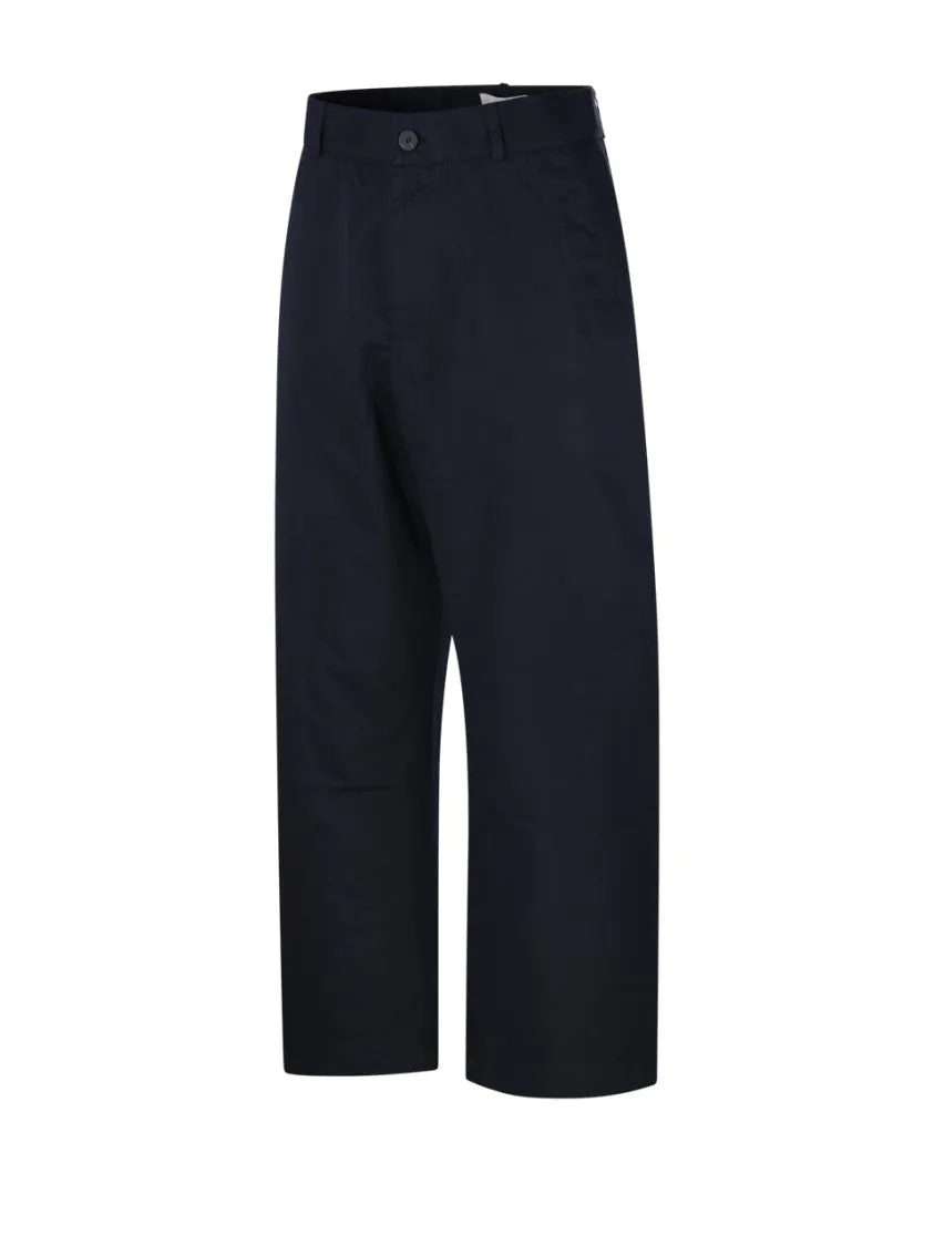 Relaxed Fit Black Chino Pants