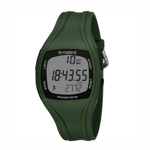 Relogio Masculino Digital Sports Watch Synoke Calorie Pedometer Chronograph Outdoor Watches 50m Waterproof Digital Watch
